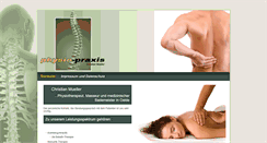 Desktop Screenshot of physio-praxis-mueller.de