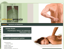 Tablet Screenshot of physio-praxis-mueller.de